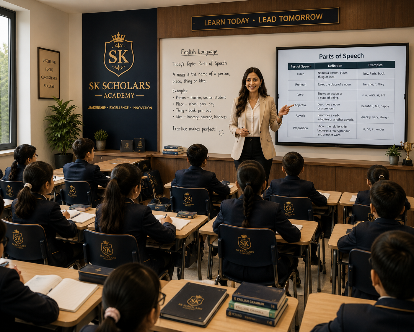 Students in the classroom